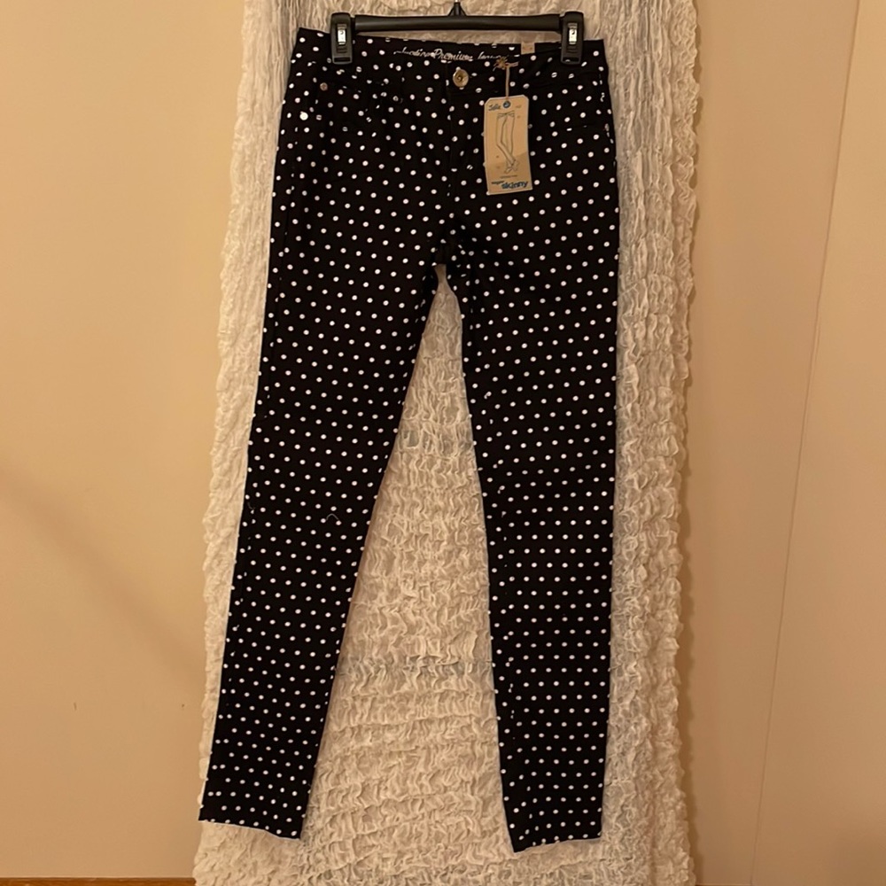 Justice Soft Skinny Polka Dot Jeans